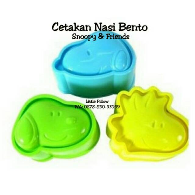 (SNOOPY FRIENDS) Cetakan Nasi Bento Karakter Snoopy &amp; Friends - rice mold snoopy karakter