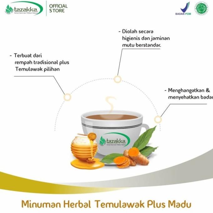 

ORI TEMULAWAK PLUS MADU TAZAKKA MINUMAN HERBA INSTAN PER SACHET [!!!]