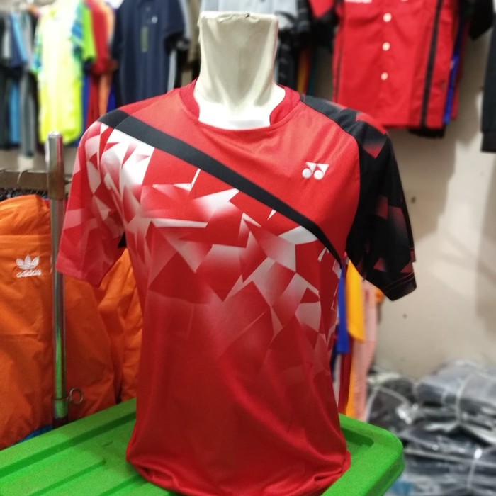 Promo Kaos Badminton yonex 18292A merah - Merah, M terbaik