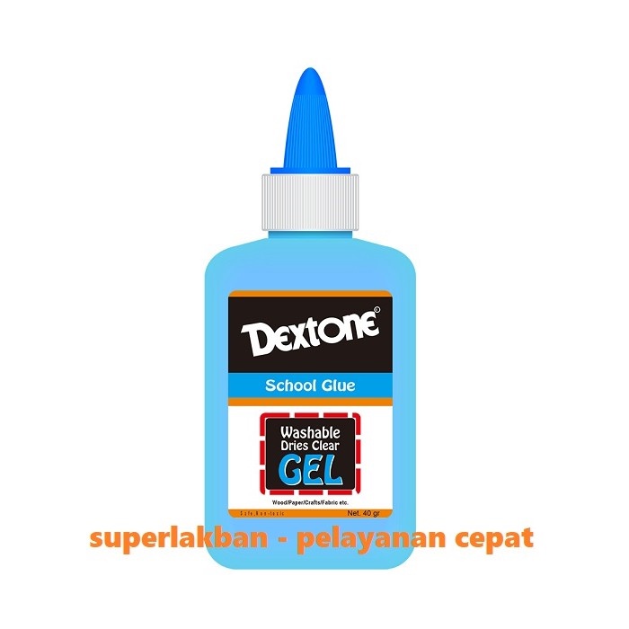 Lem Anak Sekolah Dextone School Glue GEL Safe Non Toxic Aman Buat Anak