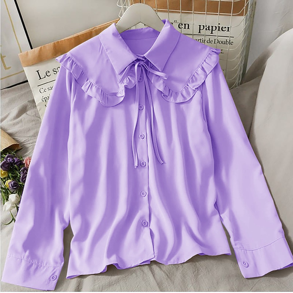 Jeni Top Atasan Blouse Moscrepe Premium Fashion Wanita Terlaris