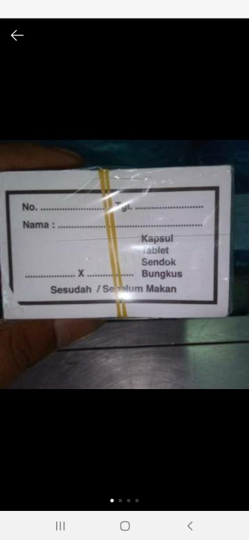 Etiket Obat/ Etiket Syrup