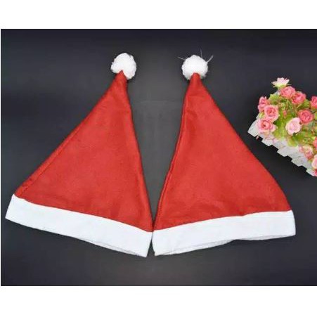 TOPI NATAL TOPI SANTACLASS MERAH PUTIH TERMURAH