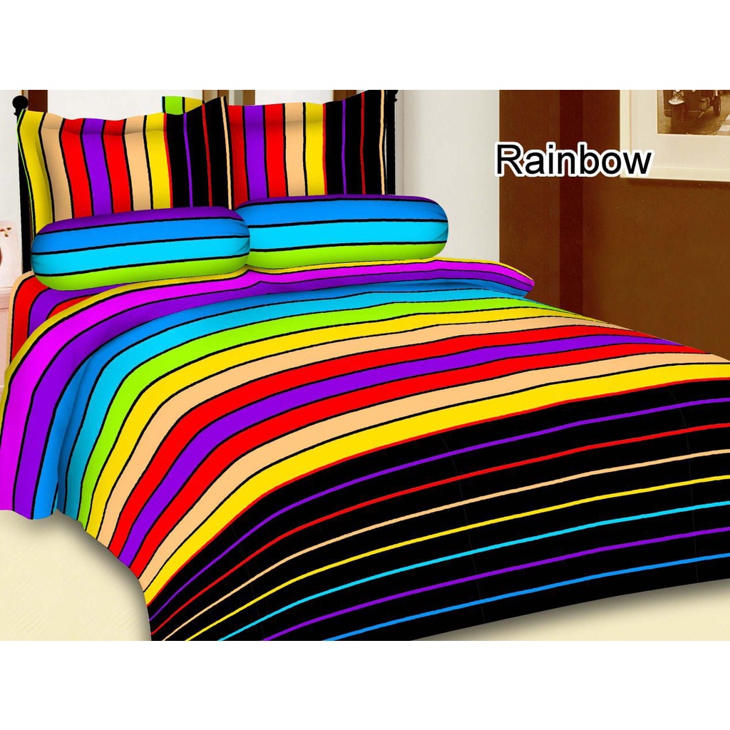 [ BISA COD ] SPREI MOTIF BUNGA 3D PROMO MURAH ANTI LUNTUR SEPREI UKURAN NO.1  180 x 200 2 SARUNG BANTAL 1 SARUNG GULING