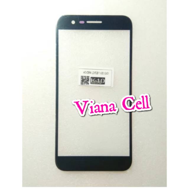 KACA LCD KACA DEPAN TOUCHSCREEN OUTER GORILLA GLASS LG K10 2017 M250 ORIGINAL HITAM