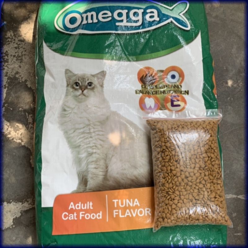 Makanan Kucing Omega Cat Tuna Repack 1000gr | Omega Cat Tuna Dry food | Cat food