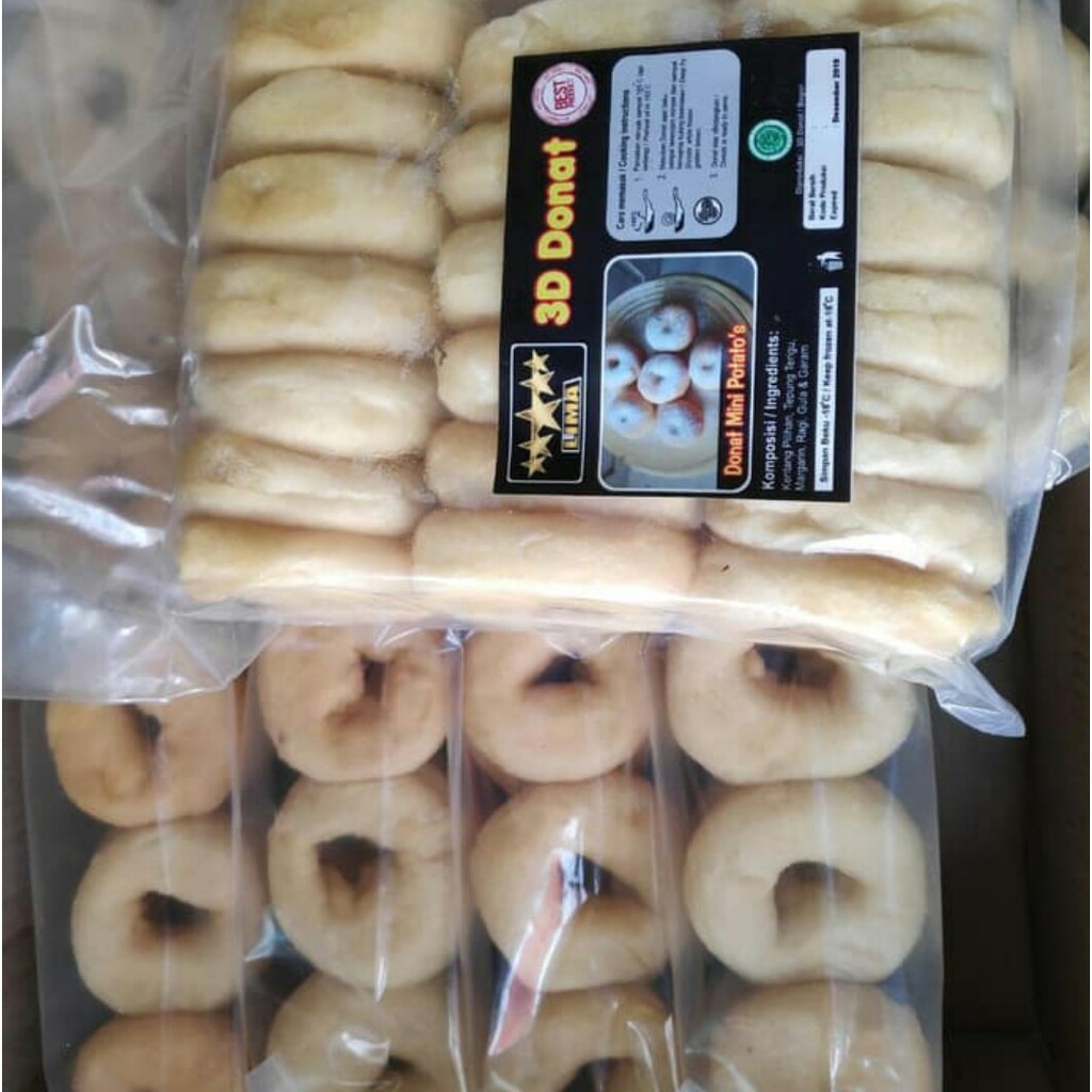 

donat 3d donat frozen enak isi 20 donat kentang