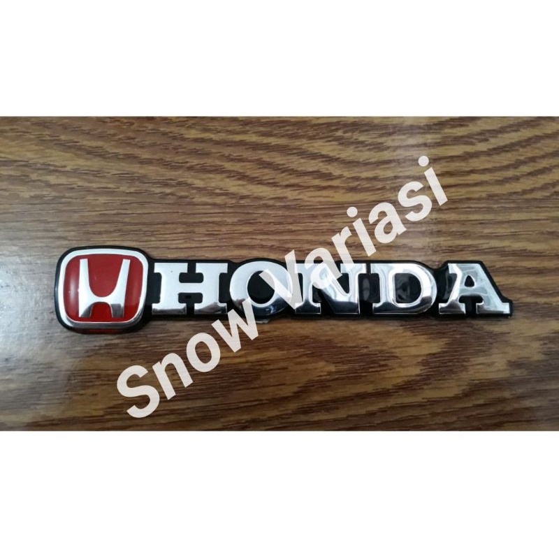 Emblem tulisan honda