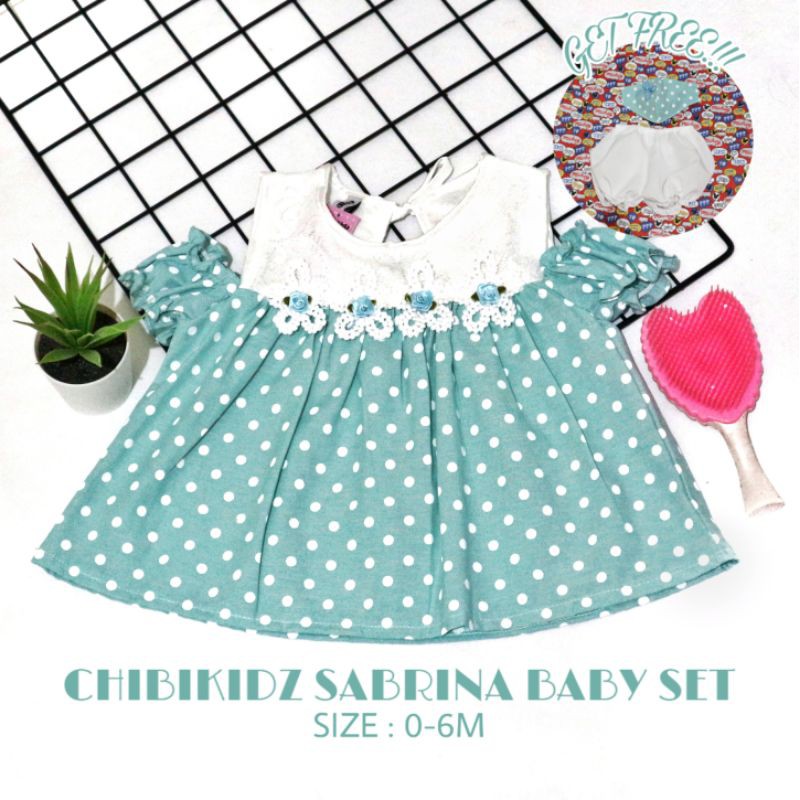 Baju Bayi Newborn / Dress Bayi Sabrina Chibikidz