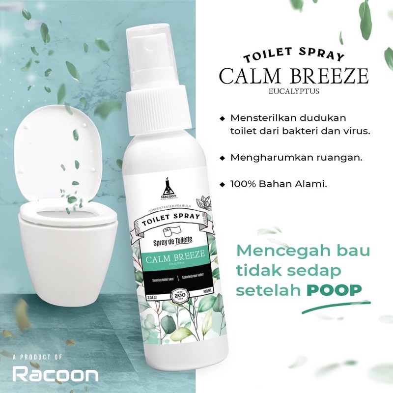 RACOON Toilet Seat Spray / Disinfektan Dudukan Toilet Cairan &amp; Pengharum Kamar Mandi