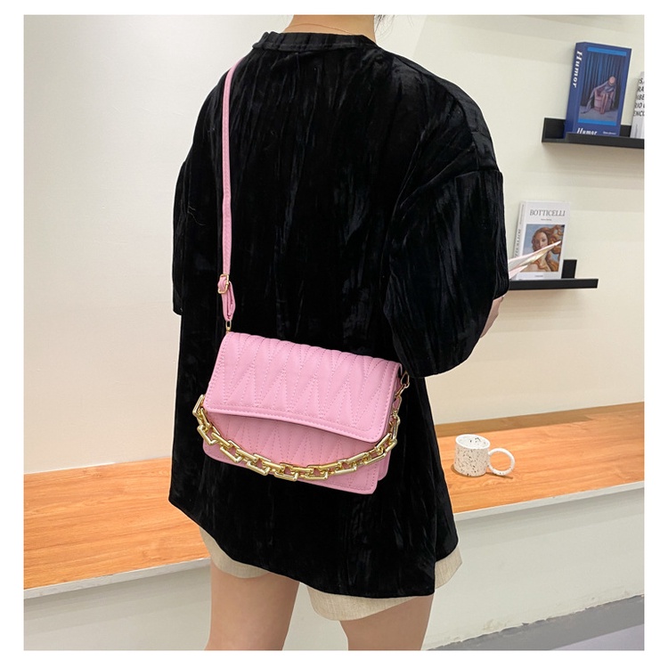 Satu7an T218 Tas Selempang Wanita Fashion Korea Tas Wanita Tas Import Tali Rantai Sling Bag PU