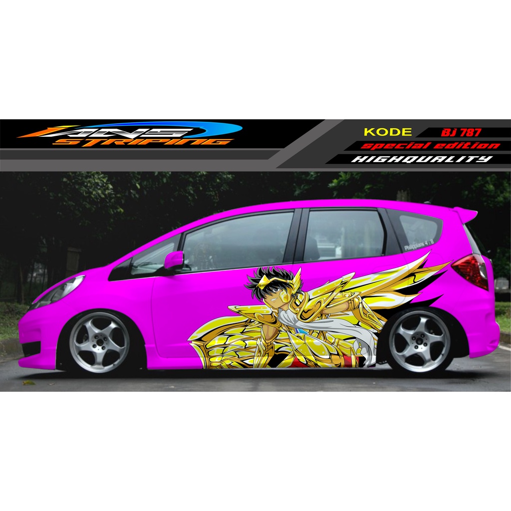 VARIASI STICKER MOBIL JAZZ BRIO AVANZA SIGRA YARIS / STIKER VARIASI MOBIL / MODIF STICKER MOBIL