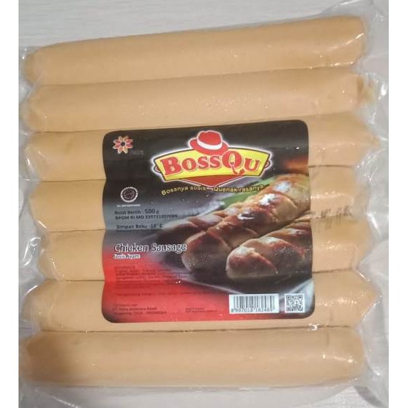 

BOSSQU SOSIS BAKAR AYAM JUMBO 500 GR ISI 7 PCS
