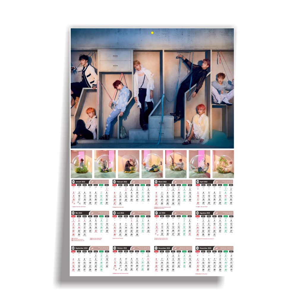 (READY STOCK) KALENDER 2023 - BTS ANSWER - KALENDER KPOP MURAH UNOFFICIAL