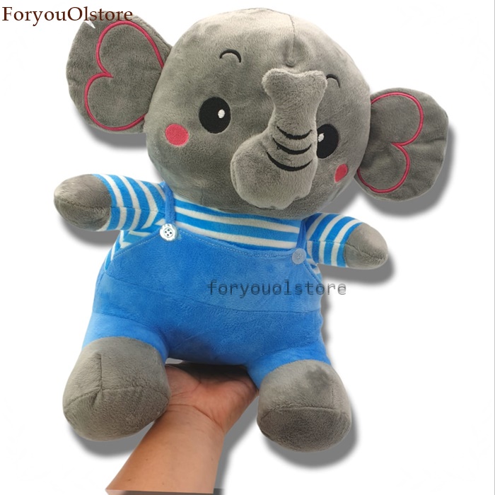 Boneka Gajah New Design/Boneka Hewan/ Koleksi Boneka Gajah/ Maenan Anak Laki Laki Cowok Cewek/Kado Boneka Lucu Imut/ Mainan Anak Viral Boneka / Bahan Yelvo Premium