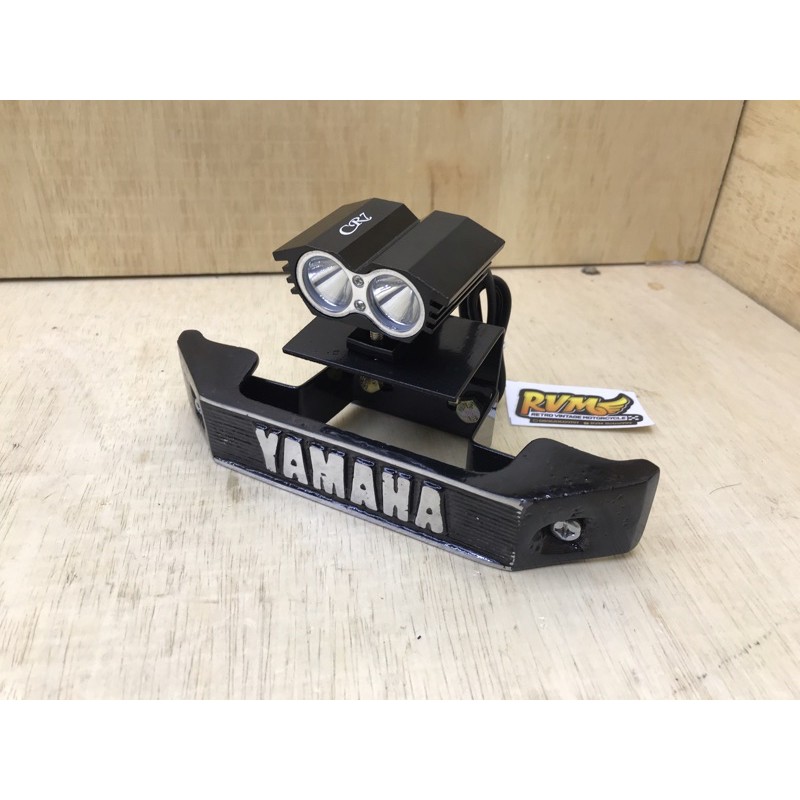 lampu owl 2 mata RX KING LED set dudukan lampu led rx king rx s model bandung style kumis rx gold-St kumis hitam polos