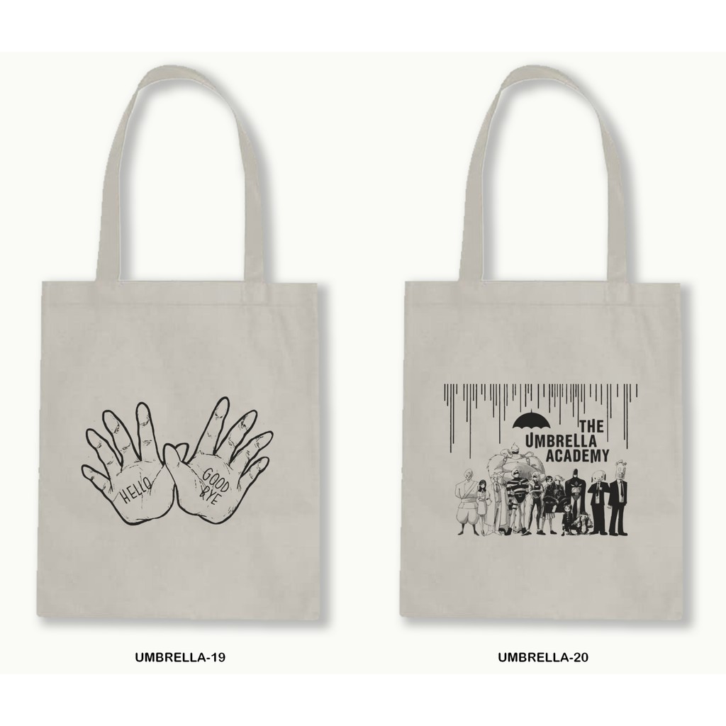 TOTE BAG BLACU 30X40 -THE UMBRELLA ACADEMY-02