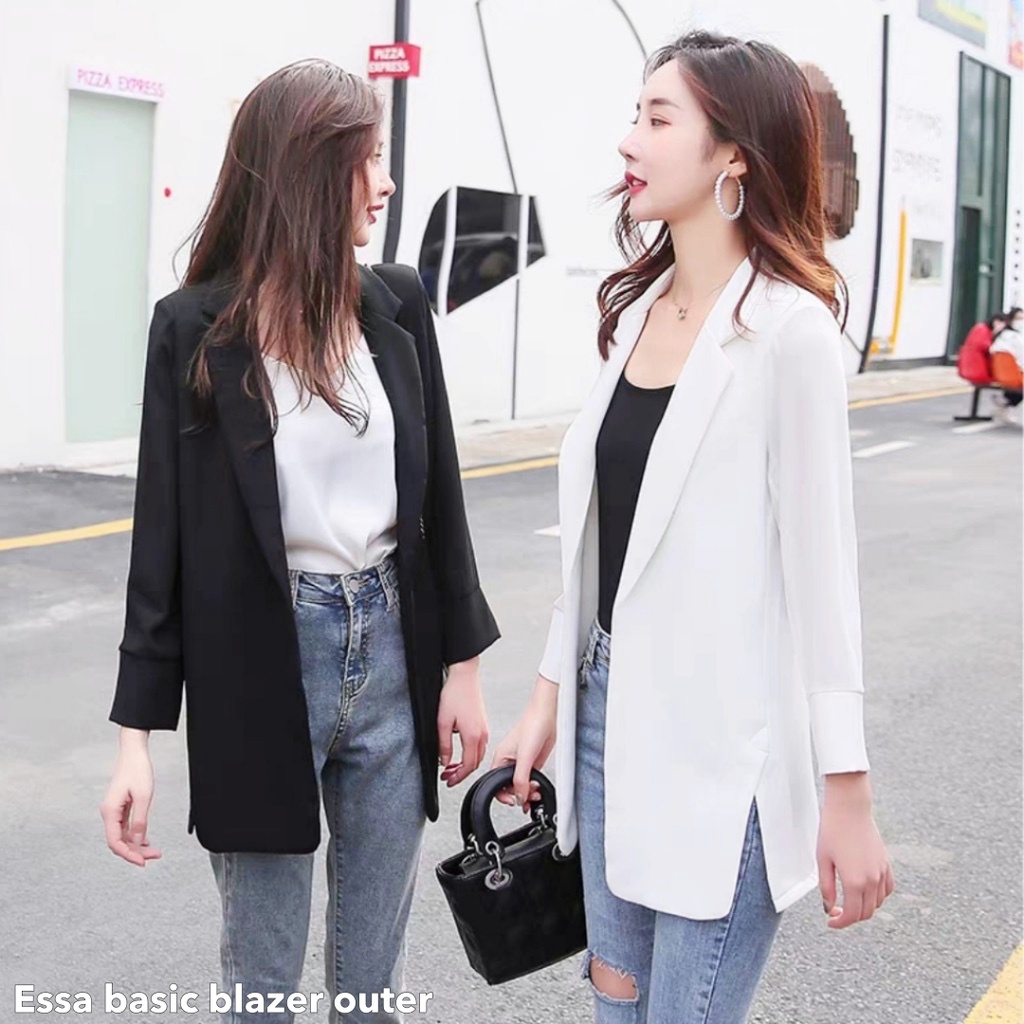 Essa basic blazer outer -Thejanclothes