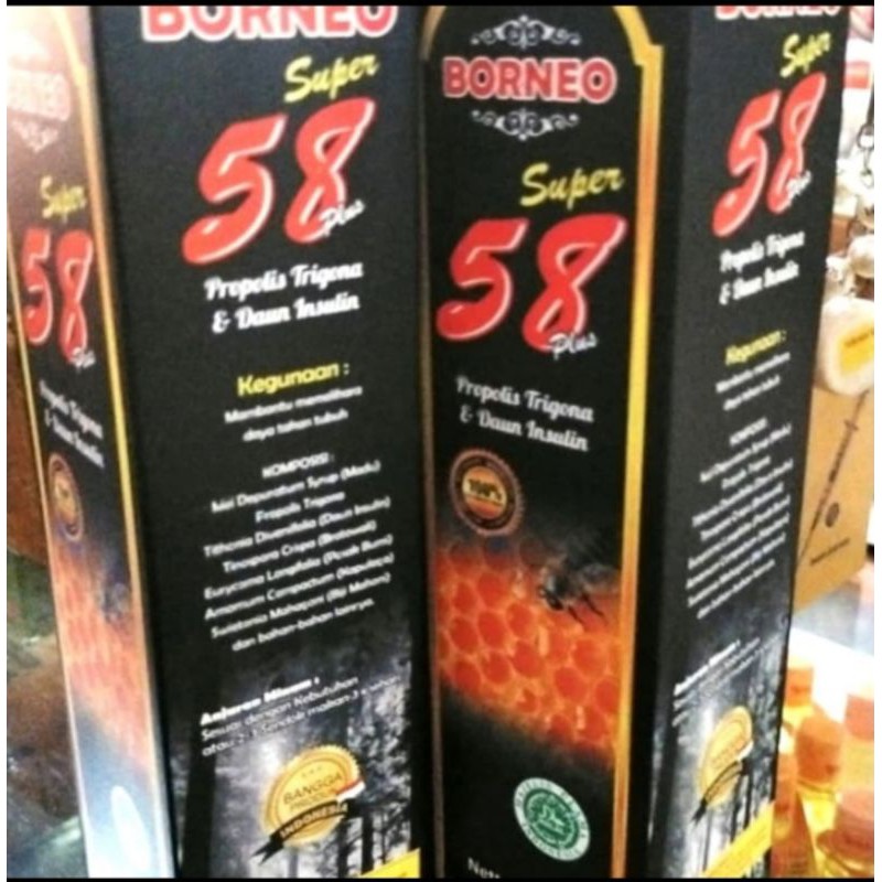 Borneo 58 Madu pahit Super  diabetes cholesterol, stroke original