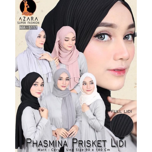 Azara Pashmina Plisket Lidi Full size 180