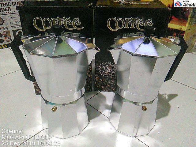 Cerek Teko Impor Mokapot 600ml Teko Kopi Espresso 12 Cup G209