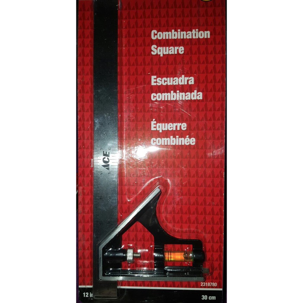 

Combination Square Ruler 30Cm / Penggaris Siku Teknik Tukang 12 Inch