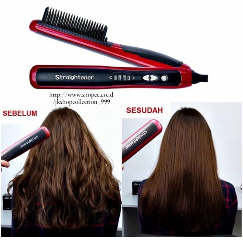 CATOK SISIR PROFESSIONAL STRAIGHTENER WITH IRON BRUSH / TERLARIS DI JAPAN