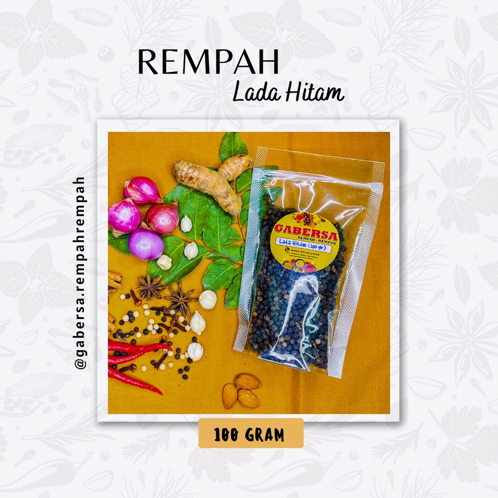 

Lada Hitam Murah isi 100gram (Gabersa)