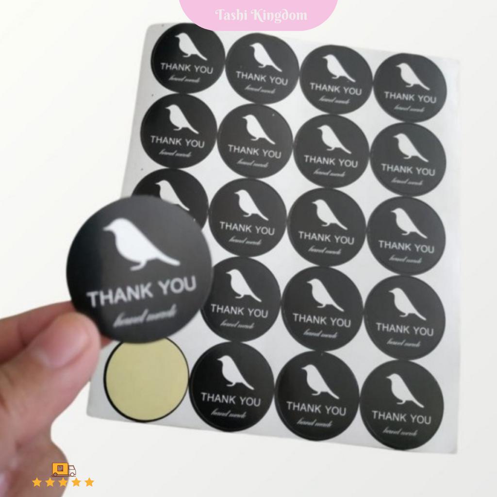 

Stiker Thank You bird stiker label segel kemasan stiker hand made bird Stiker kado sticke label