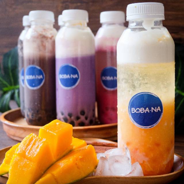 

Mango yuzu with boba ory macchiato
