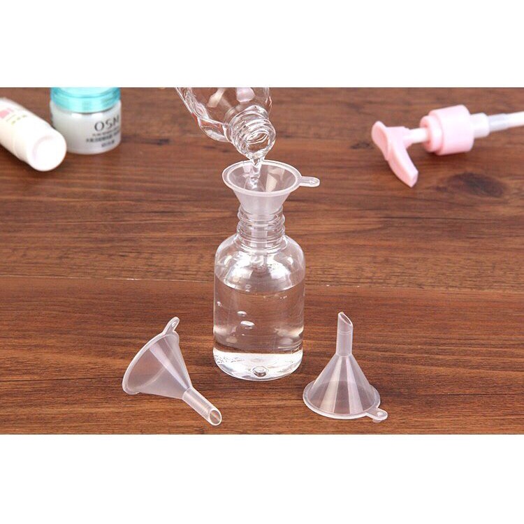 Corong Mini Plastik Transparan Funnel Mini Corong Essential Oil Parfum Minyak Serbaguna