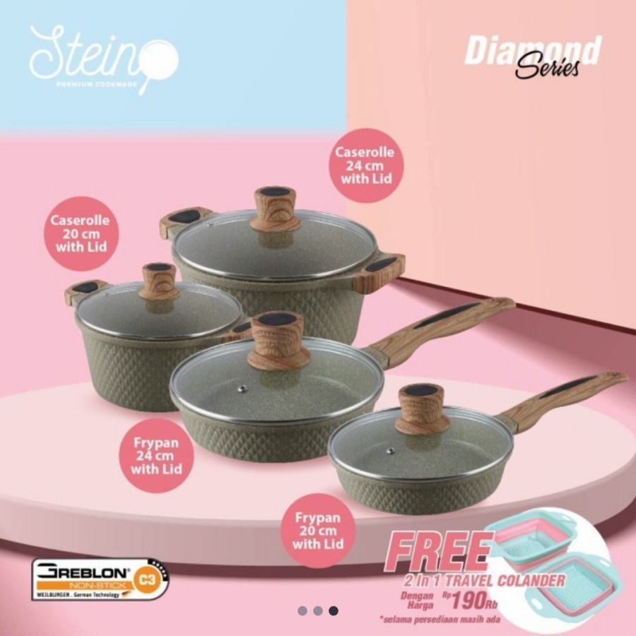 Paket Diamond Stein Cookware Panci Diamond BATAM
