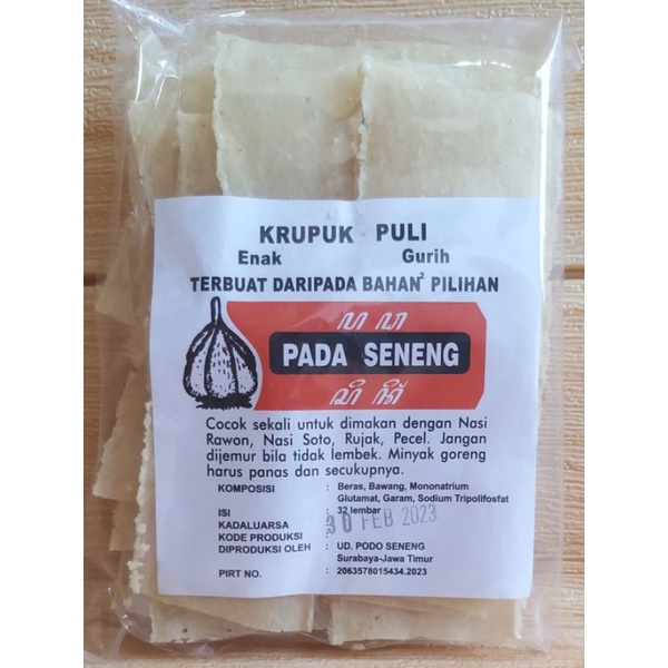 ✔MURAH Kerupuk Puli Mentah Tipis Gurih Renyah / Kerupuk Puli Pada Seneng / Puli