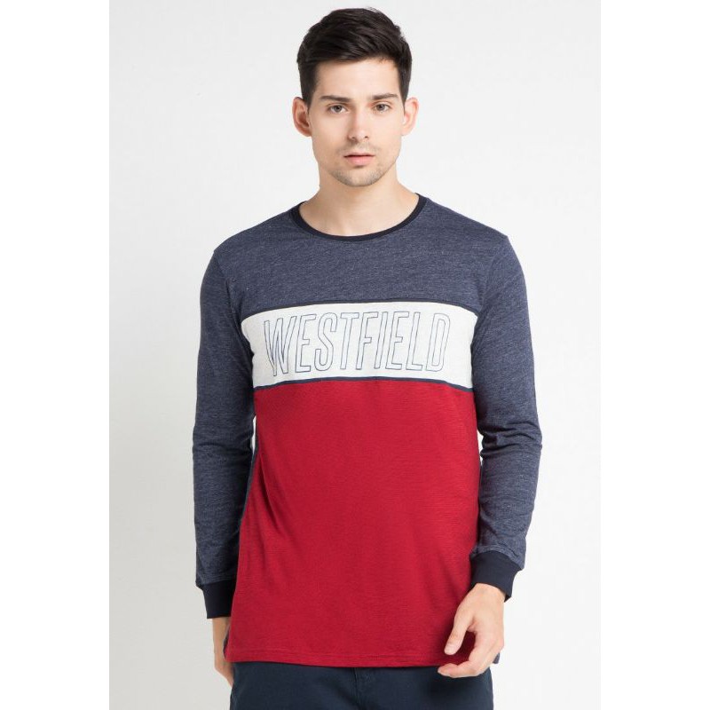 Tshirt pria lengan panjang branded original X8