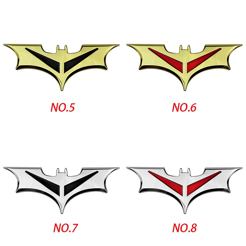 Night knight Stiker Emblem Logo Batman untuk Mobil Volkswagen Suzuki Skoda Lexus Mercedes Benz