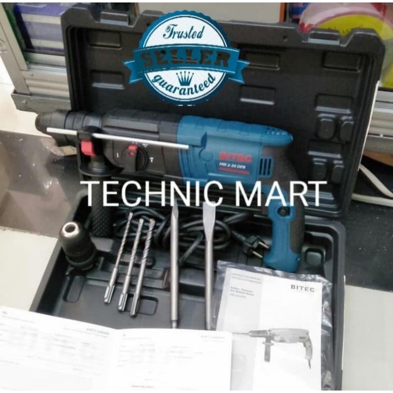 Mesin Bor Beton BITEC Rotary Hammer 3 fungsi HM 2-30 DFR HM2-30DFR
