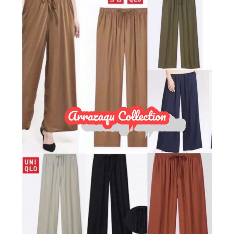 celana kulot uniqlo relaxo//kulot korea//kulot Original//rayon premium