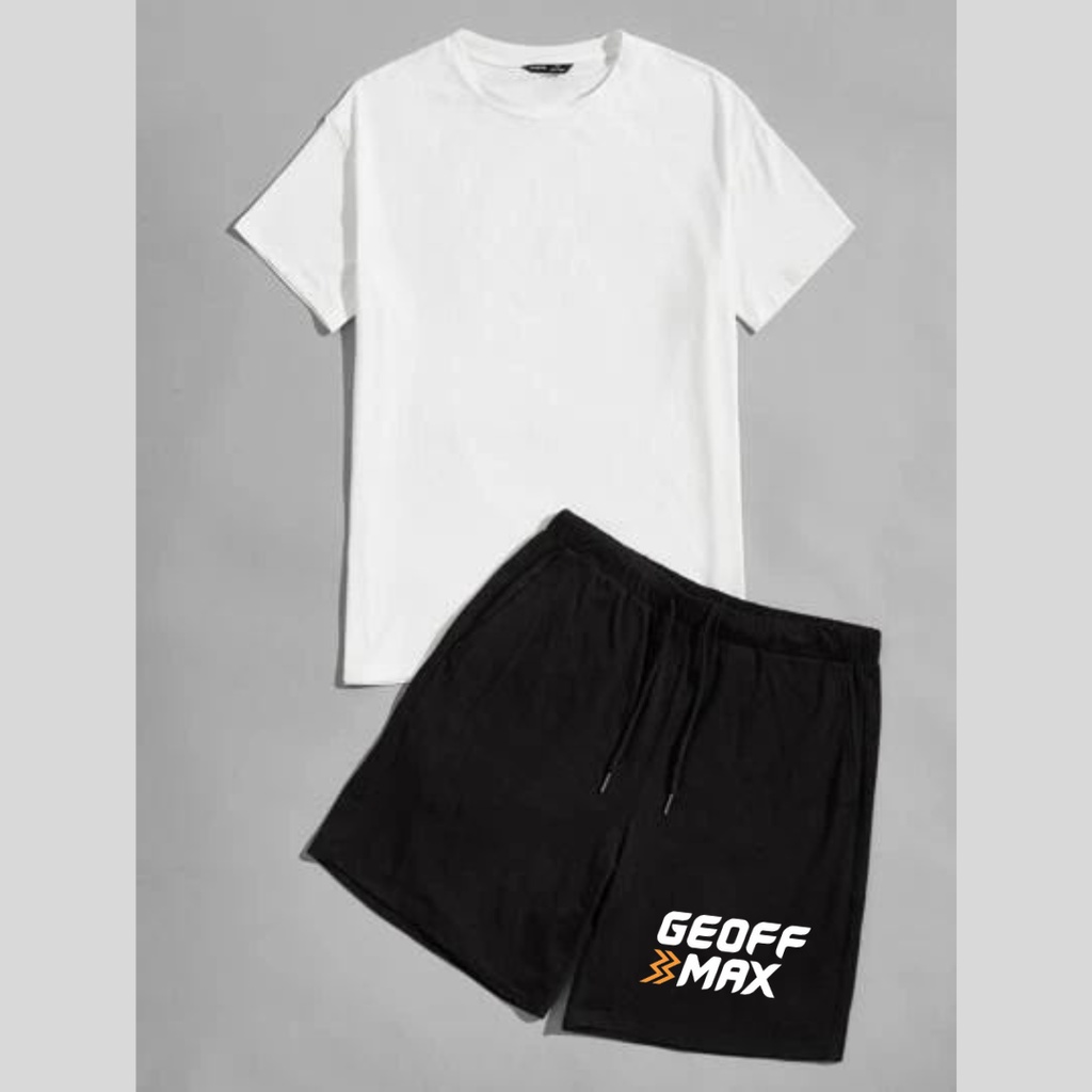 Clothing May - 1 Set Geoff Max Kaos Boxer 1 Set One Set Oneset Satu Pasang Satu Setel Fashion Sepasang Kaos Koas Set Boxer Distro Kekinin T Shirt Tshirt T-Shirt Premium Murah Unisex Sablon Dtf Murah Celana Pria Pendek Tali Kolor Bokser