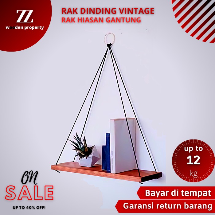 Rak Pajangan Hiasan Dinding Dekorasi Rumah Minimalis | Rak Buku, Rak Tanaman, Rak Bunga, Rak Gantung