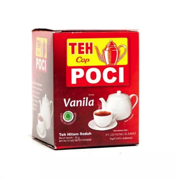 

Teh Cap Poci Aroma Vanila 50 gr / Teh Tubruk