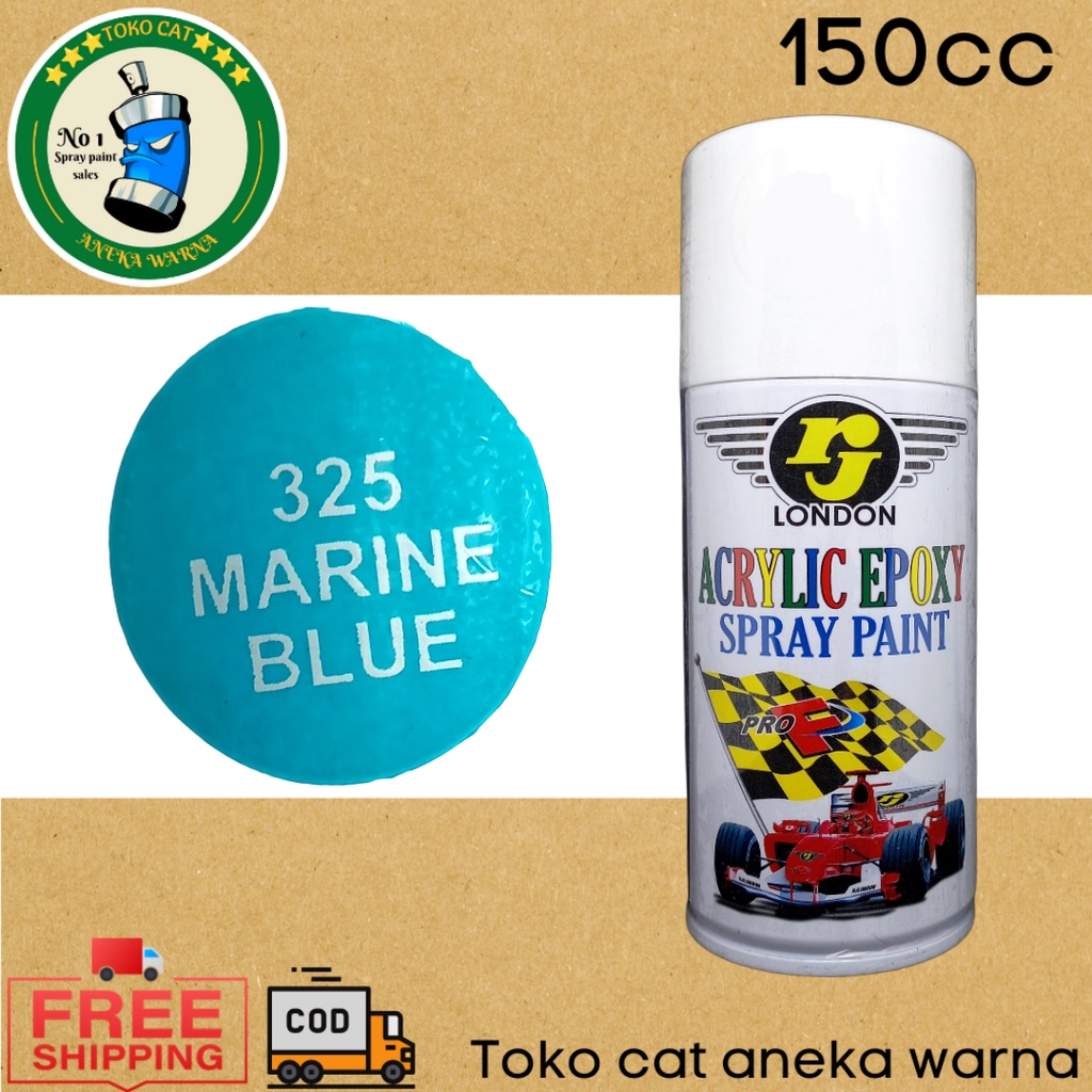 cat semprot 150cc rj london marine blue spray paint pilox pilok
