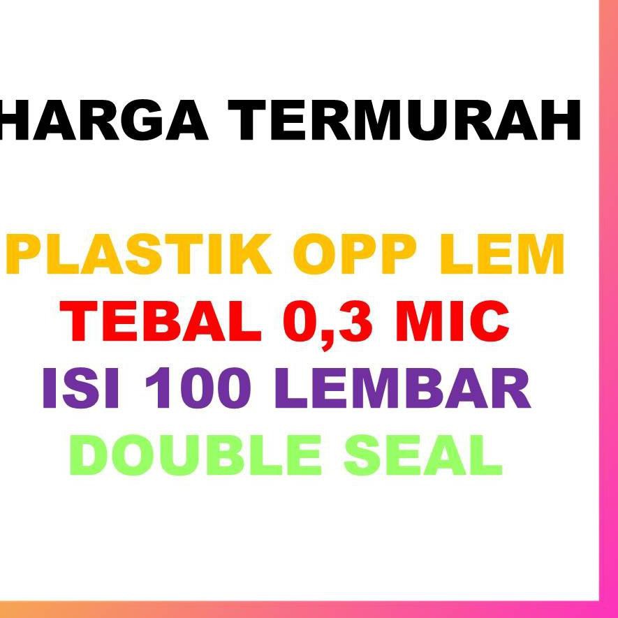 

freeOngkir Plastik Opp 30x37 Dobel Seal sudah ada Lem perekat (Isi 100 Lembar)