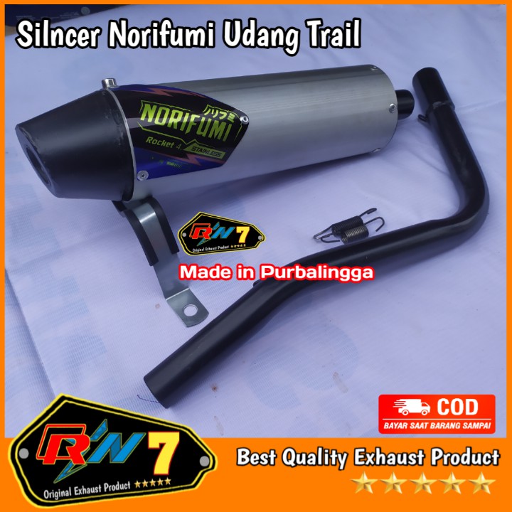 SILENCER KNALPOT NORIFUMI UDANG TRAIL FIZ R-RX KING-NINJA2TAK DLL