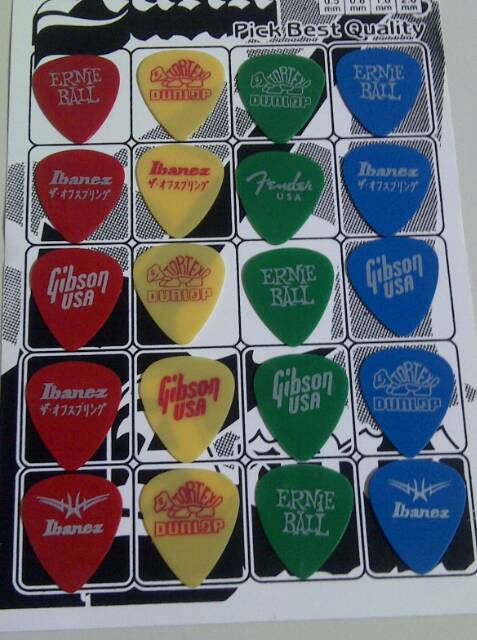 Pick Gitar 1mm Selembar 20 biji