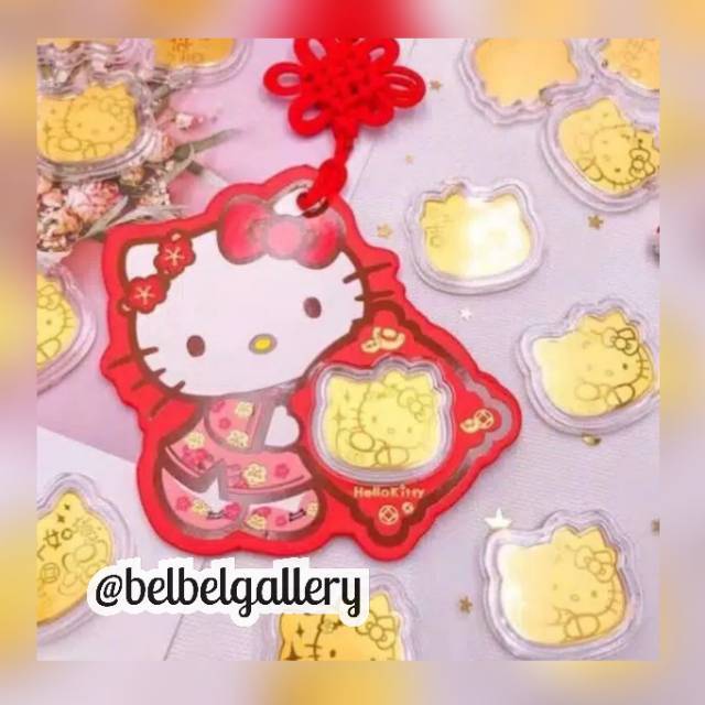 READY Angpao / Gantungan emas hello kitty 2020 999k