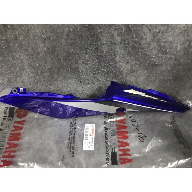 COVER BODY BELAKANG KIRI YAMAHA R 25 R25 1WD ORIGINAL BIRU