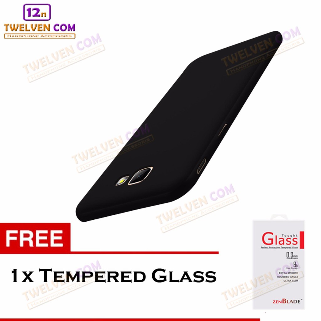 Case Ultra Slim Matte For Samsung J7 Prime - Free Tempered Glass