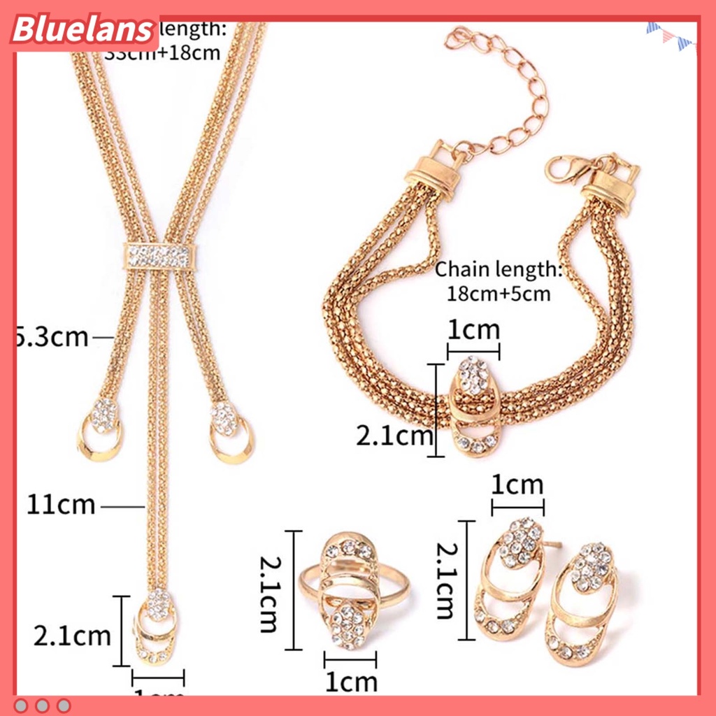 Bluelans Bracelets All-Match Comfortable Alloy Rhinestone Pendant Necklace