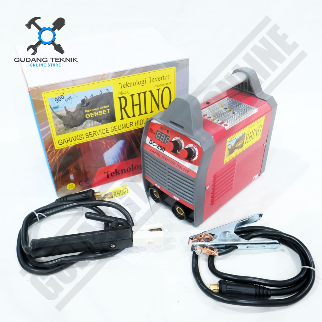 Mesin Las MMA RHINO DC 250A 1 Phase / Mesin Inverter Trafo Travo MMA 250 Ampere RHINO