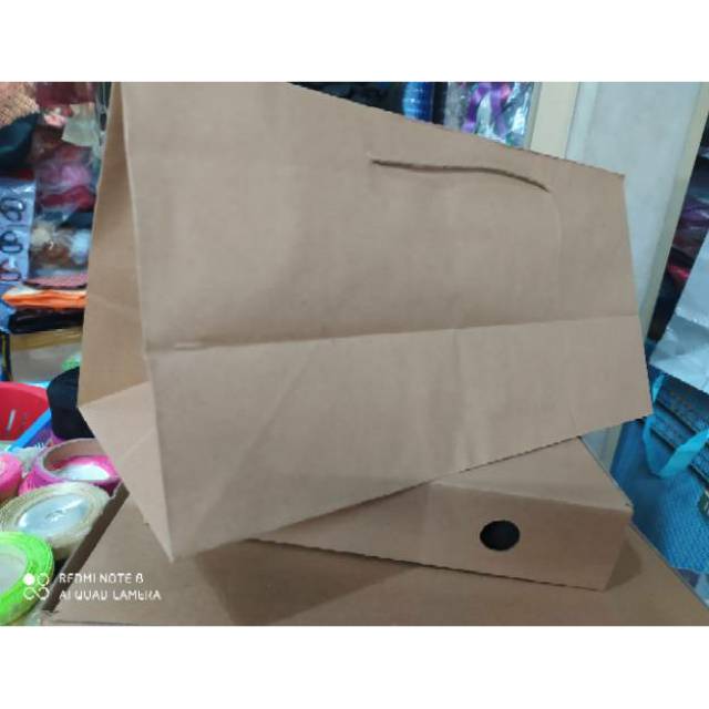 

paper bag bronis polos panjang 36cm/ isi 12pcs/terlaris dan murah